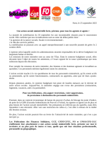 Tract intersyndical - Action sociale ministérielle - Septembre 2025